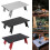 Space Saving Portable Aluminum Table Compact Black Outdoor Dining And Activities 4