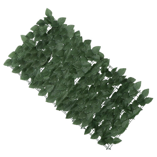 2 Folhas Simuladas Para Cerca Jardim Parede Sebe Artificial Verde
