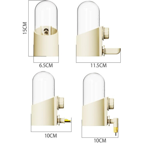 Automatic Bird Water Bottle Travel Friendly 320 ml BPA Free Cage Compatible Hydration Solution 1