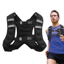 Weighted Vest For Strength Training With Reflective Stripe And Convenient Pocket Men Women Running Weight Vest Walking