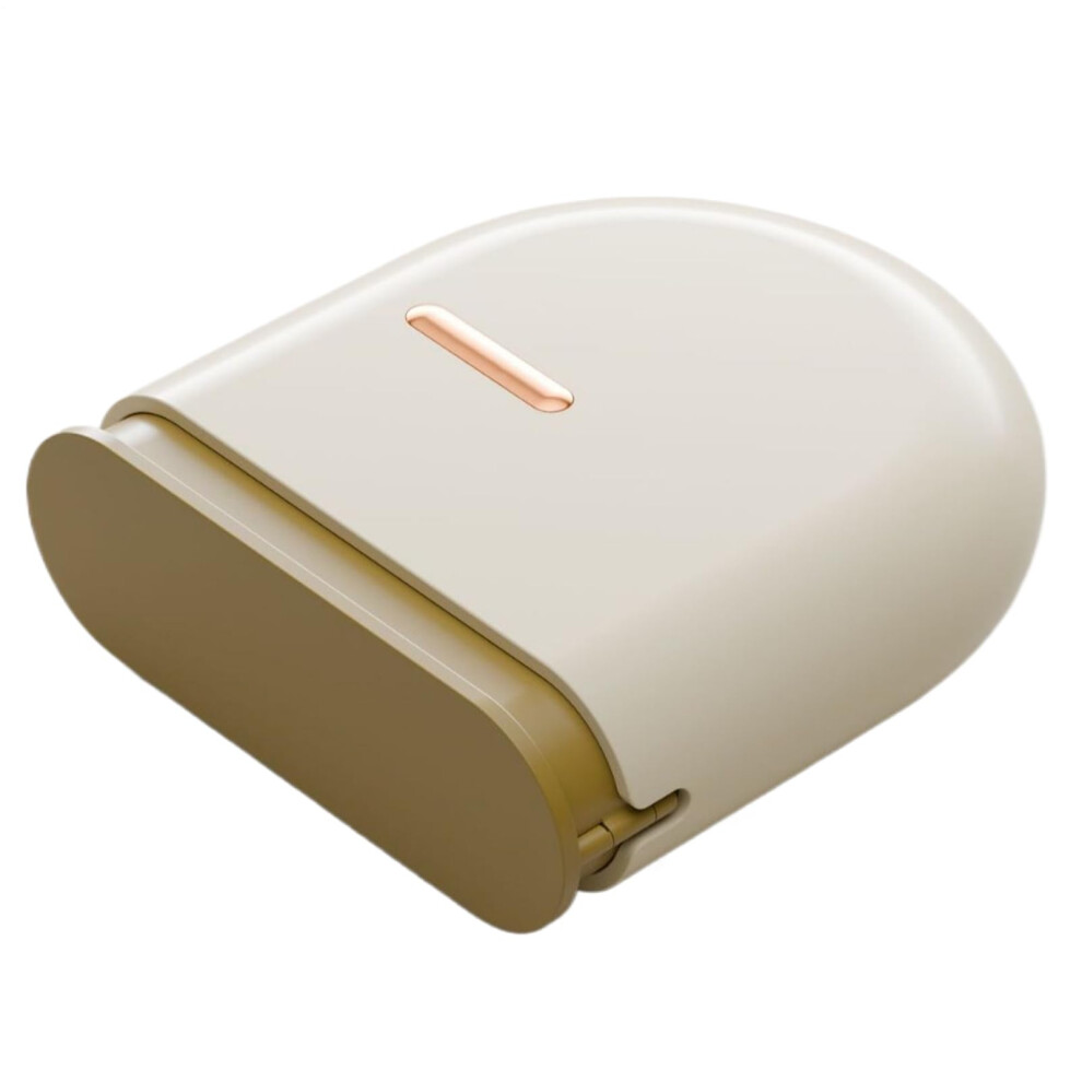 Brown Dentals Container Brace Case - 8.8X9.6x2.9 Cm Mouthguard Case, Portable Retainer With Strainer, Braces/Denture, Coffee