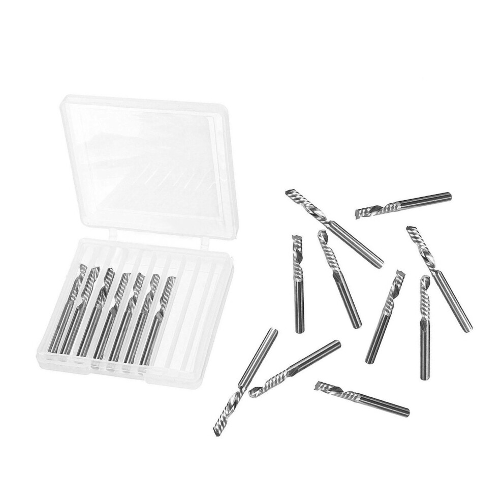 Set Hq Micro Single Flute Milling Cutters (3.175 Mm, 10 Pcs) 8719762730958