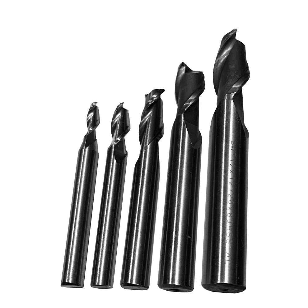 Set Hss Milling Cutters, 2 Flutes (5 Pcs) 8719762718994
