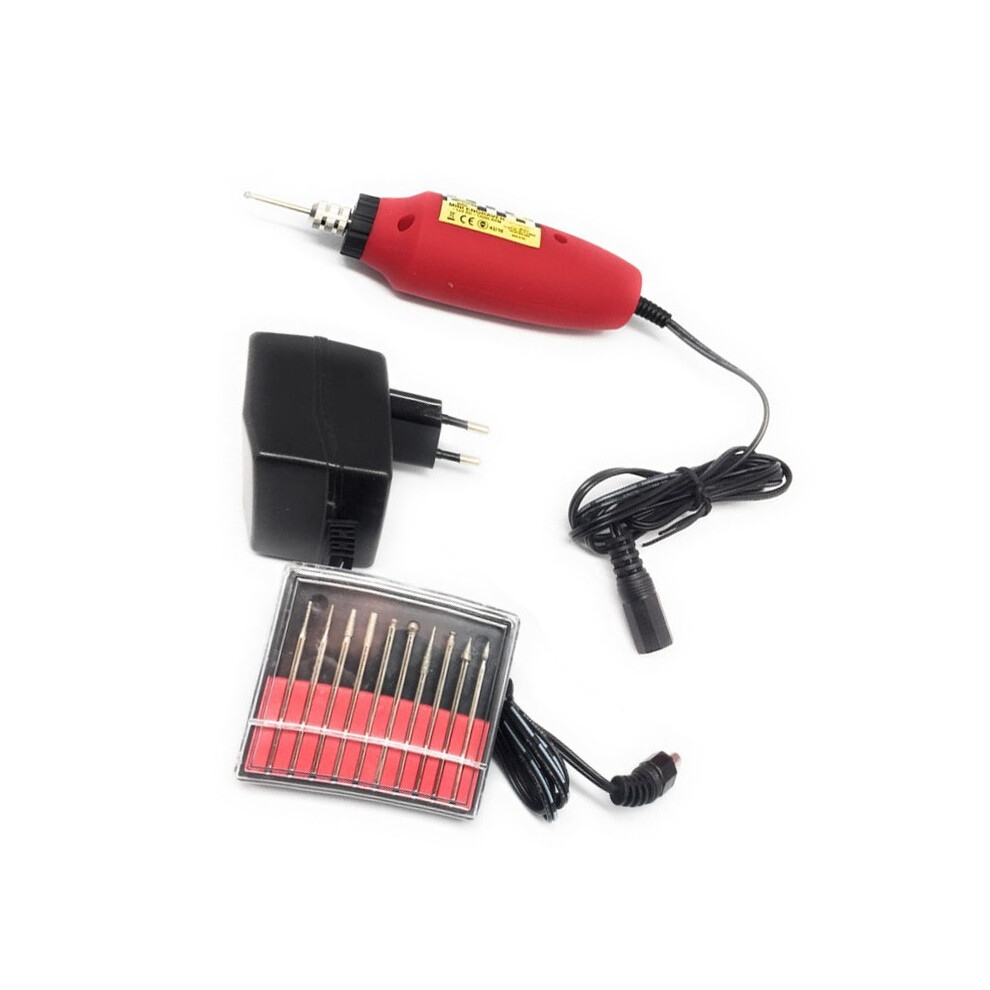 Mini Engraver With 10 Diamond Tipped Bits 8719762711537