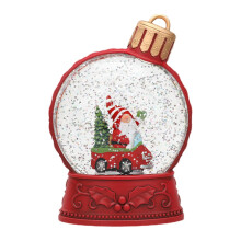 Christmas Lighting Globe Snowball Lantern Cute Illuminated Sparkling Ornament for Indoor Home Festival Desktop Car