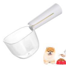 Pet Food Scoop Puppy Food Cups With Measuring Lines 1 Cup Size Portion Control Serving Spoons For Dogs And Cats White