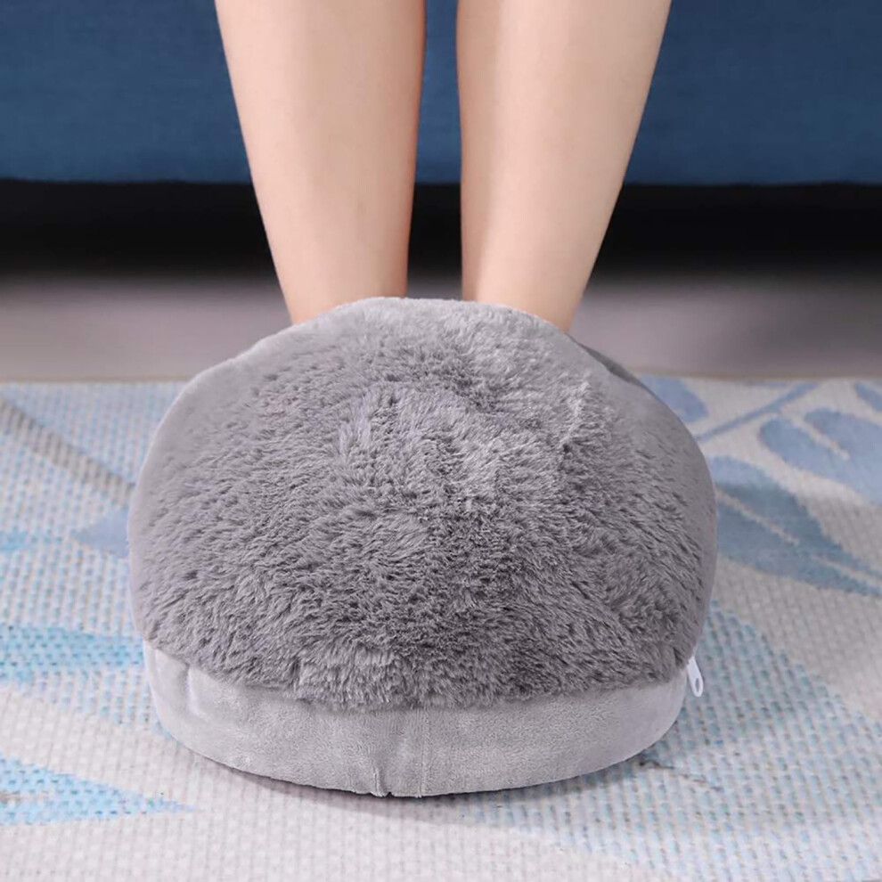 Foot Warmer Electric Heated Plush Slippers With Uniform Heating Up To 50C For Home Use