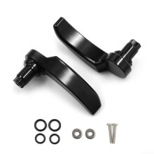 Aluminum Saddlebag Latch Lever Lid Lifter Anodized Aluminum Lid Lift Mechanism For 2014+ Touring Motorcycles Black