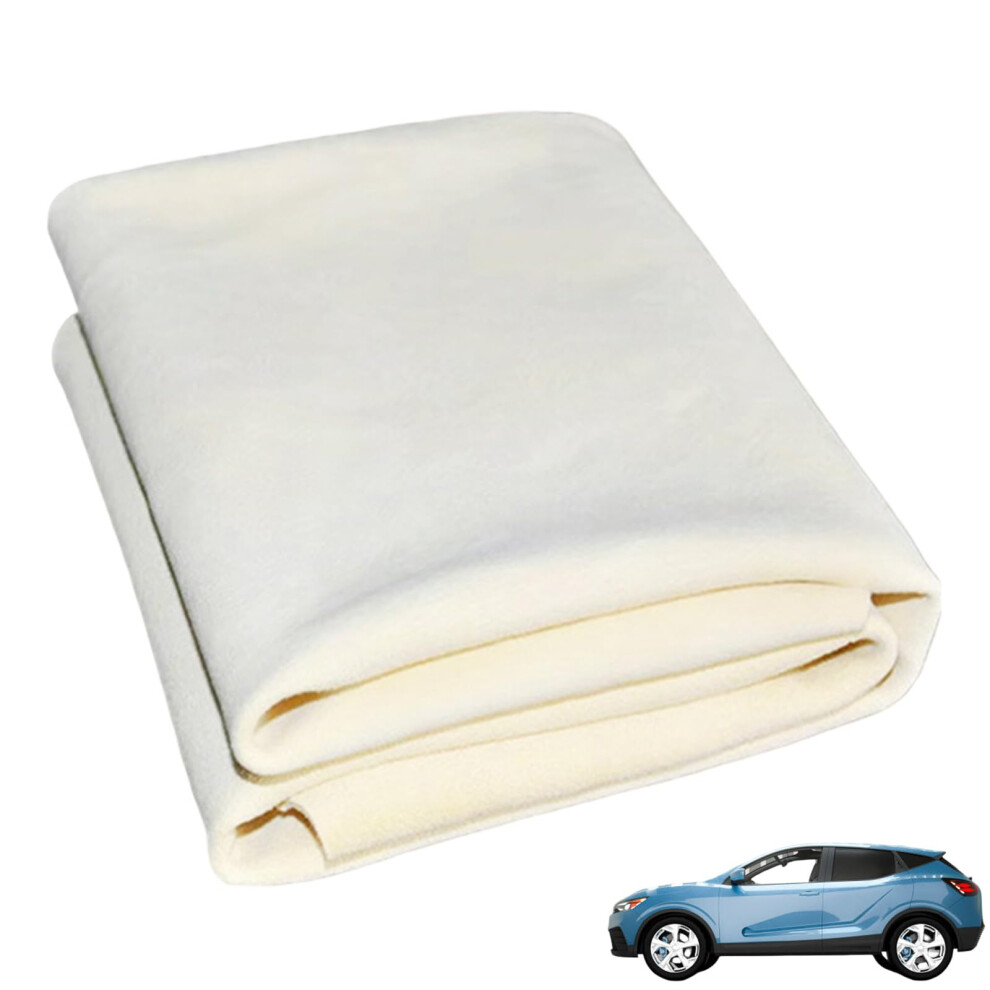 Chamois Leather For Cars 50x30cm Large 1 Pack Natural Shammy Cloth Fast Drying Soft Car Cleaning Cloth Window Chamois-image-OPC-PMBRNS6-NEW