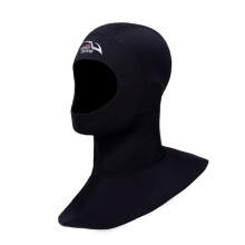 Diving Wetsuit Hood Adults Neoprene Thermal Hat Black Size M For Surfing Gear