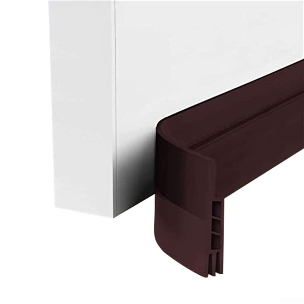 Silicone Draft Stopper 1M Length For Windproofing Doors, Sliding Glass Doors And Furniture Cabinets, Brown 9393856458158
