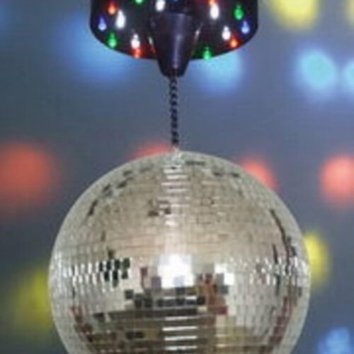 Adjustable Speed Mirror Ball Motor With Remote Control 8-Inch Diameter Kit For Party Effects 1