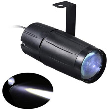 Pinspot Light 10W LED Spot Stage Light, Mini Beam Track Fixture, White, For Family Party Bar Club Pub DJ Show Wedding