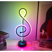 LED Bedside Table Lamp, Modern Spiral Dimmable Night Light with Music Sync, Remote App Control, RGB Desk Light