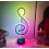 LED Bedside Table Lamp, Modern Spiral Dimmable Night Light with Music Sync, Remote App Control, RGB Desk Light 2