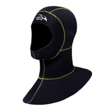 Diving Wetsuit Hood Adults Thermal Surfing Gear Yellow Seam Size XL
