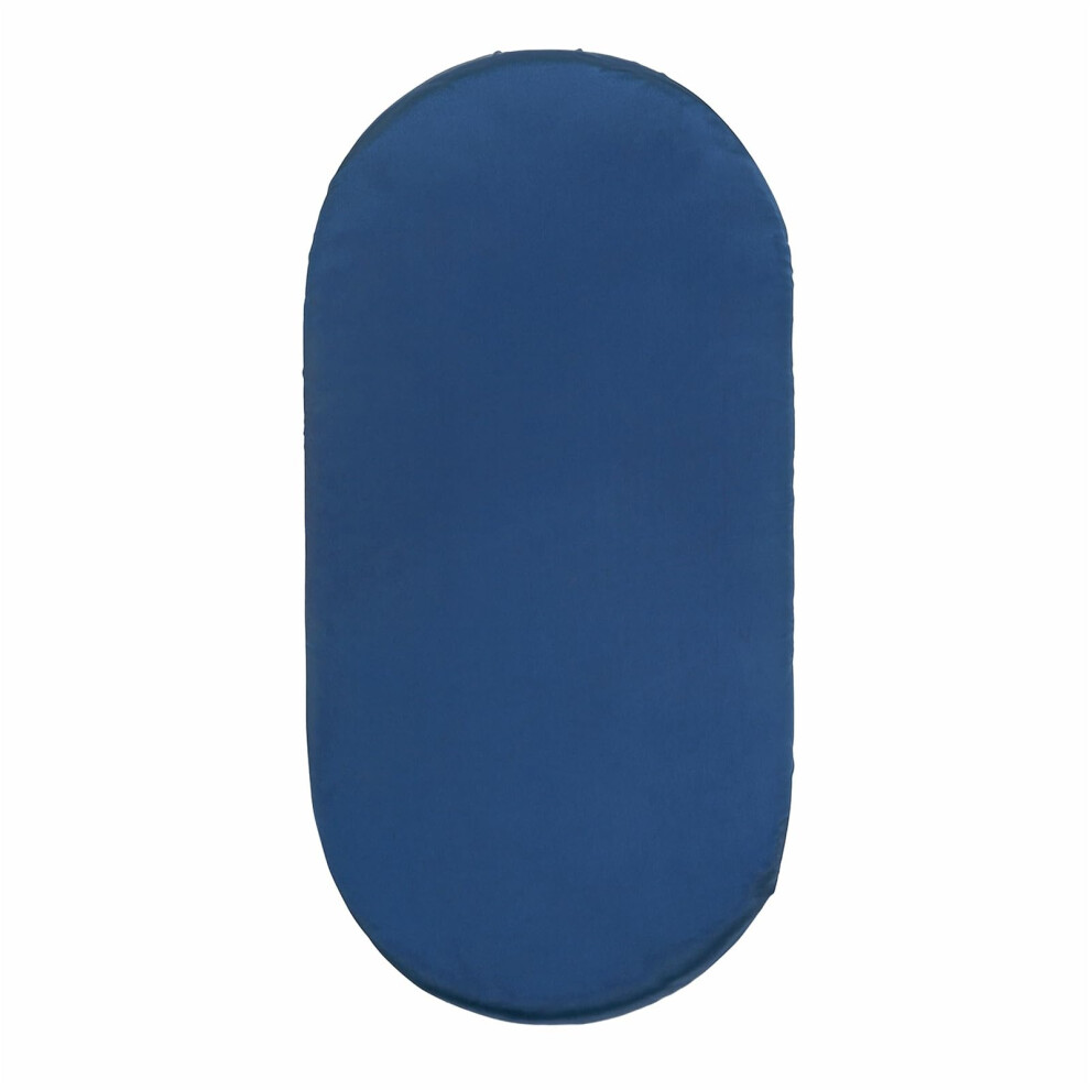 Baby Crib Fitted Sheet Diaper Changing Mat Cover Infant Removable Crib Bedding Protective Case Navy Unisex Blue