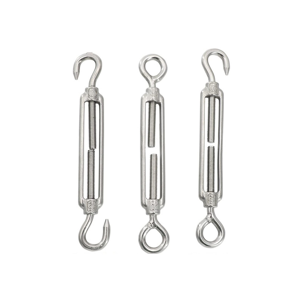 Tension Wire 1Pcs M4 M5 M6 M8 M10 Turnbuckle Wire Rope Tensioner Eye To Eye And Eye To Hook 9393856459285