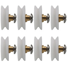 Shower Door Rollers Diameter 22.5mm Glass Door Arc Push Pulley Wheel For Bathroom