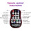 Disco Light 9-Eyes RGB Stage Strobe Light Red Green Blue With Cooling Sound Active Auto Mode Remote Memory Function 5