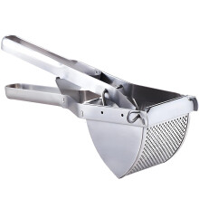 Stainless Steel Potato Ricer Large Basket With Ergonomic Handle Non-Slip Grip For Mashing Vegetables And Fruits