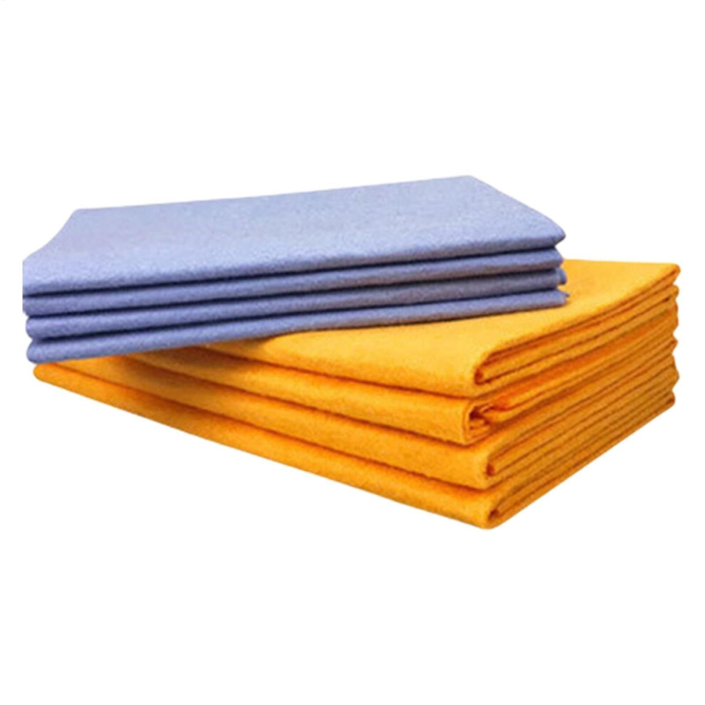 8Pcs Ultra-Absorbent Miracle Cleaning Shammy Versatile Chamois Towel For Car Drying Window & Floor Multi-Colored 9084446501650