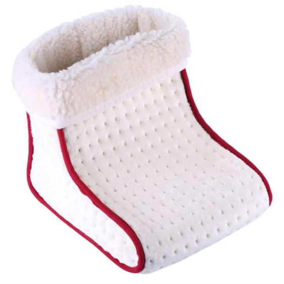 White Electric Heated Warm Foot Warmer With Washable Pad And Adjustable Heat Settings Thermal Foot Massage Cushion