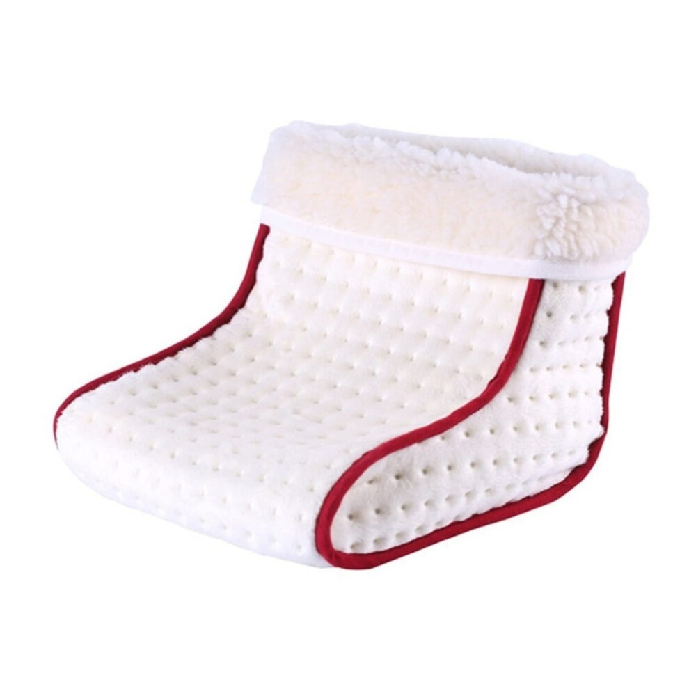 White Electric Warm Heated Foot Warmer Washable Thermal Foot Warmer 5 Modes Heat Setting