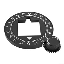 Grinder Setting Dial Faceplate Aluminum Alloy Adjustment Knob With 10-100 Precision Scale For Eureka Mignon Grinders