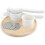 Plastic Potato Ricer Masher With 3 Interchangeable Stainless Steel Discs White 5
