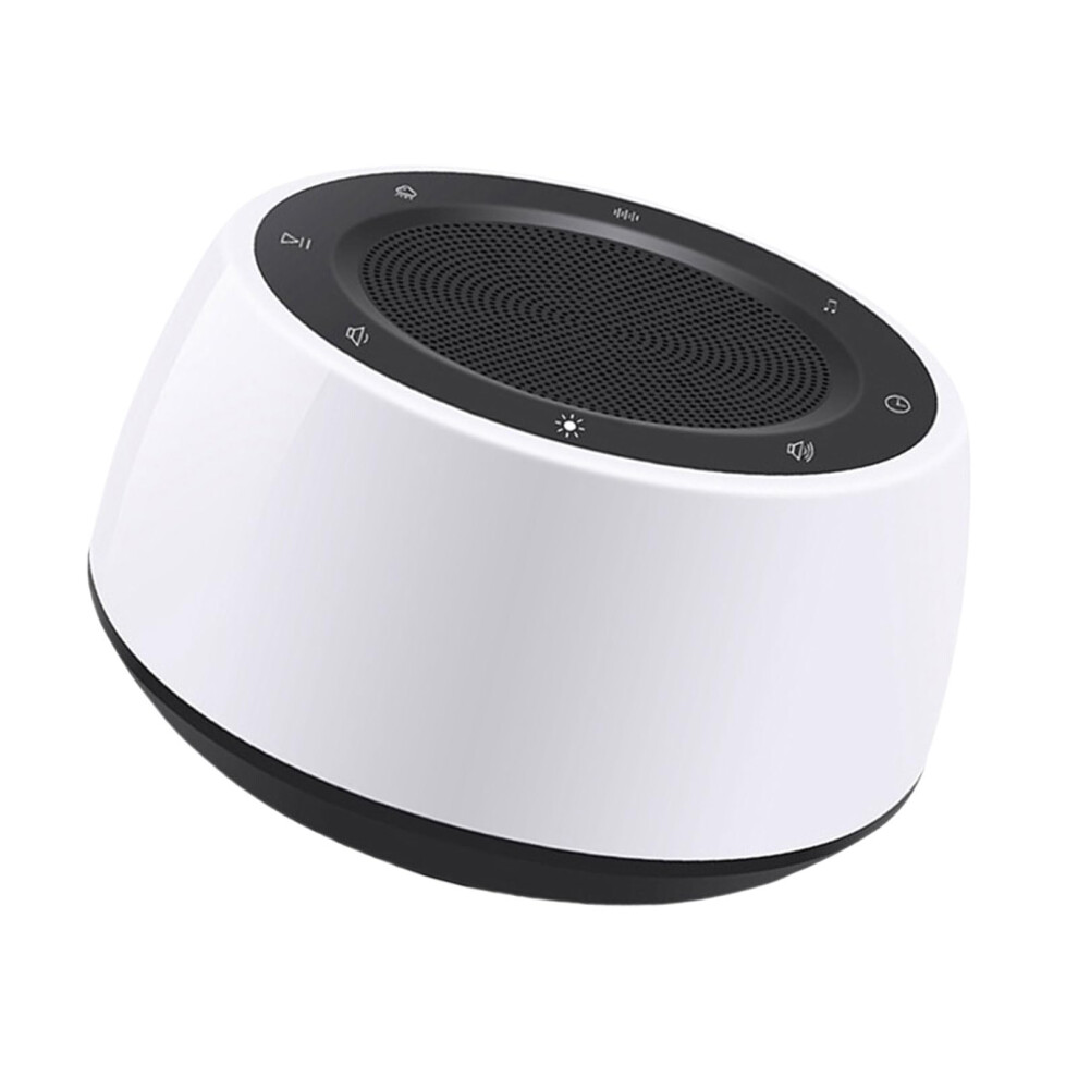 Noise Machine Timed Shutdown Sleep Sound Machine Dimmable Led Lamp For Nursery And Travel White