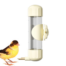 Bird Fountain, 200ml Capacity Automatic Bird Waterer For Cage, Outdoor, Transparent Striker Design