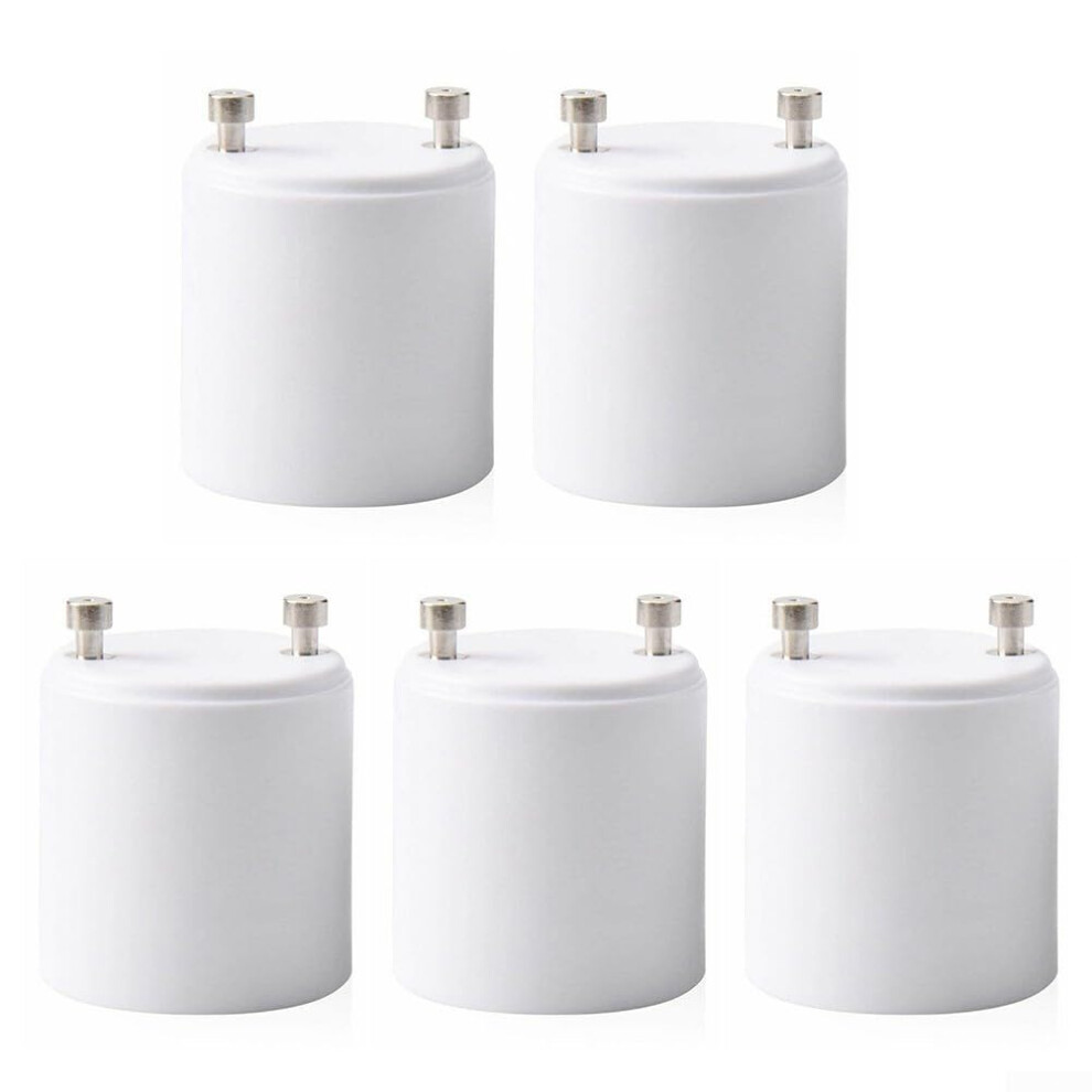 Gu24 To E26 E27 Socket Converter 5-Pack, Screw Led Lamp Base Adapter, Gu24 E27 Adapter For Cfl Led Bulbs 9354506400194