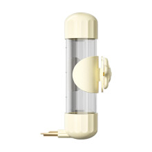 Bird Water Bottle Wear-Resistant Wide-Loop Dust Prevention For Bird Cage Parrot Water Dispenser Beige