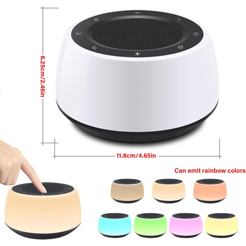 White Noise Machine Sound Player Timed Shutdown Sleep Timer Nursery Night Light 2