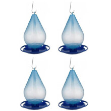 Automatic Water Drop-Shaped Drinking Trough Set Of 4, Hanging With Hook, Easy Mount, For Pets