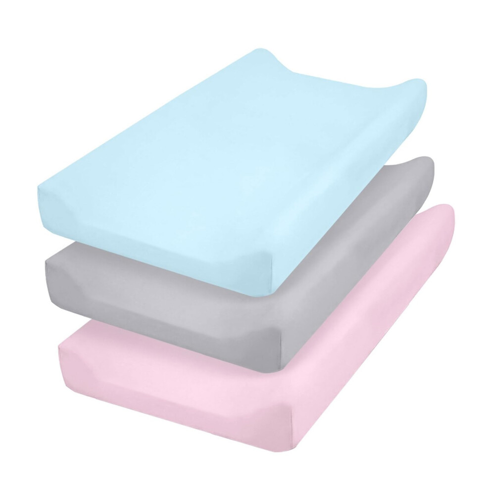 Bassinet Sheets 3-Piece Set For Baby Carriages Soft Cotton Cradle Bedding Covers Sleeve Case
