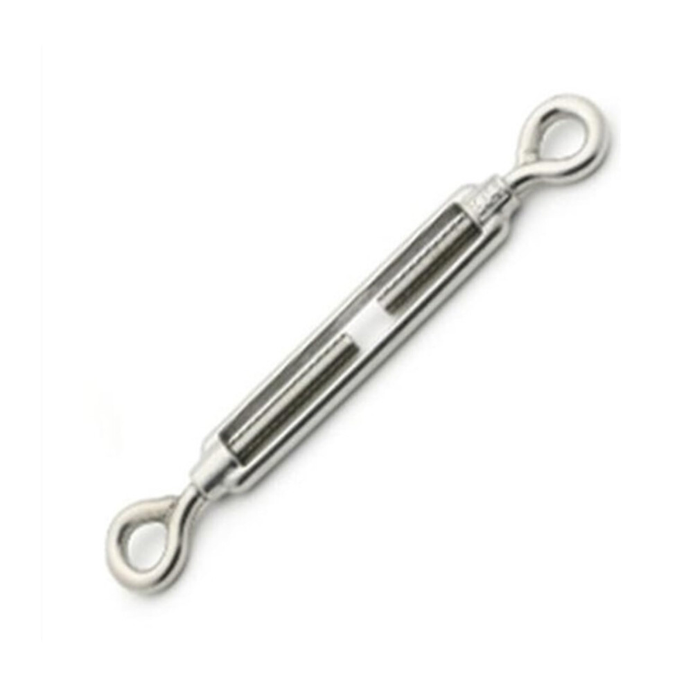 304 Stainless Steel Wire Rope Turnbuckle M8 O-O 1Pc Bolt Hook Screw Tensioner Connector 9354506401283