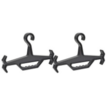 Heavy Duty Hanger For Vest Wetsuit, Survival Equipment Storage Organizer, Black 2-Pack, Easy To Use