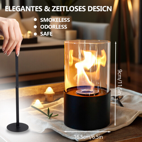 Tabletop Fire Bowl Pot 29cm Bio Ethanol Fireplace 2