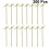 200 Stuks 12 Cm Bamboe Cocktailprikkers Fruit Aperitief Feestartikelen 6
