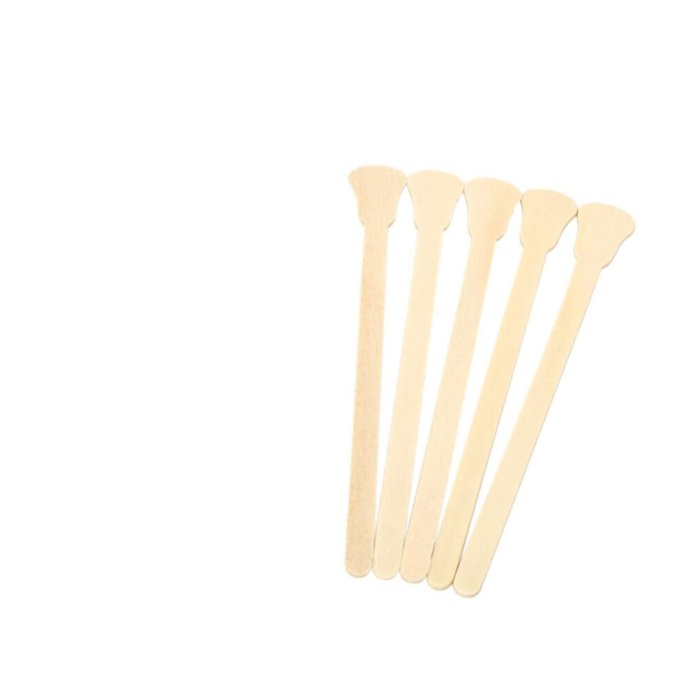 100Pcs Wooden Wax Mixing Sticks Disposable Wax Spatulas For Home And Salon Use Compatible With Hot And Strip Wax