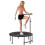 Homcom HOMCOM 40" Mini Trampoline, Rebounder Jumper w/ Adjustable Handle, Black 10