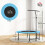 Homcom HOMCOM 40" Mini Trampoline, Rebounder Jumper w/ Adjustable Handle, Blue 11