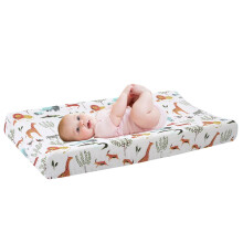 Diaper Changing Pad Cover Breathable Cotton Fitted Nursery Changing Table Sheets Forest Animals Print For Boys Girls