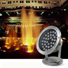Underwater Pond Light IP68 180-Degree LED Spotlight 24W 12V Warm White for Waterfalls, Fountain, Pool, Rockery