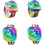 Bouncing Disco Light Compact Portable Suction Cup Rainbow Stage Light Blue Wrist Mount 2