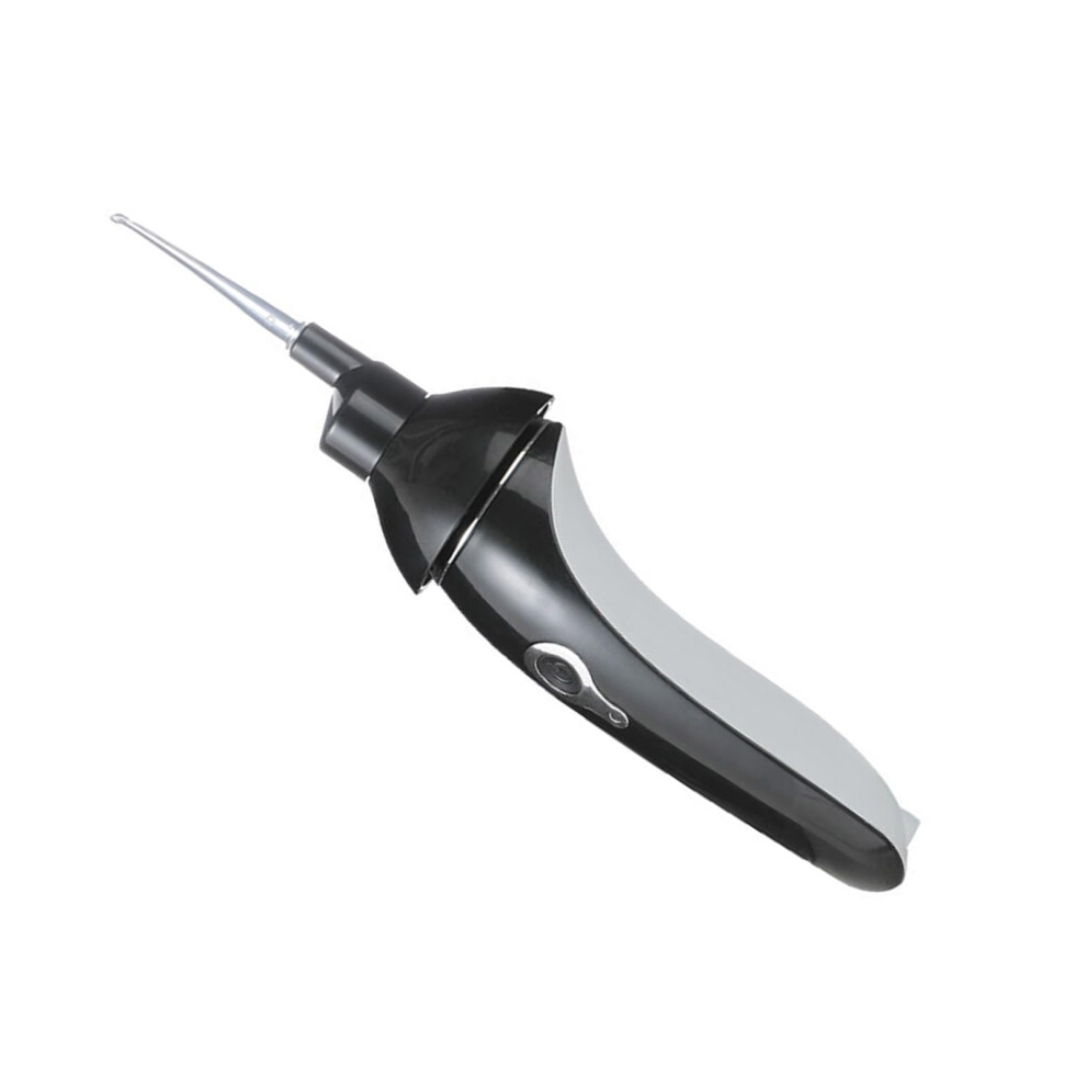 Black Ear Spoon And Suction Device With Led Illumination Safe Ear Pick For Earwax Cleaning