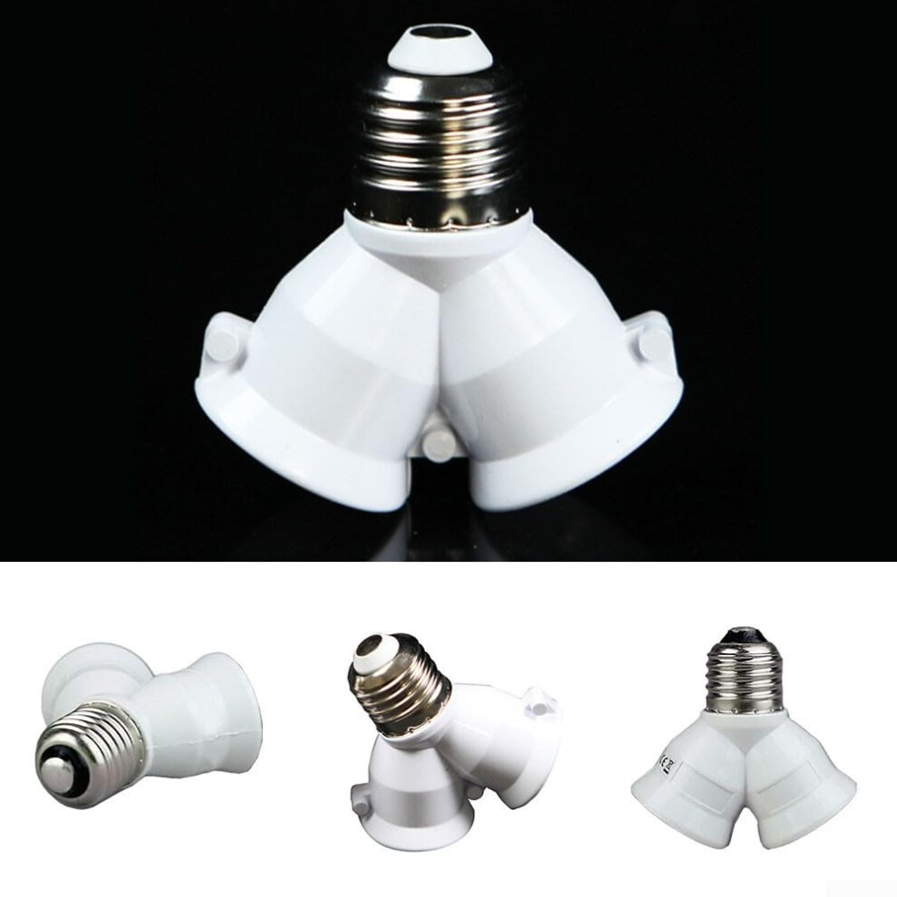 E27 To 2X E27 Lamp Socket Splitter Adapter Converts One Socket Into Two, Compatible With E27 Bulbs 9016109510303