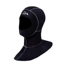 Wetsuit Hood For Adults Thermal Surf Hat, Diving Equipment, White Seam XL